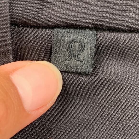 Lululemon Pant Mens 31 Black Commission Slim Warpstreme Flat Front Casual Golf - Picture 8 of 13